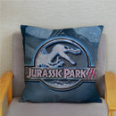 Kissenbezug Super Jurassic Park Dinosaurier Print Überwurf weicher Plüsch Kissenbezug 45 * 45 Kissenbezug Sofa Home Decor Kissenbezüge