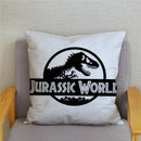 Kissenbezug Super Jurassic Park Dinosaurier Print Überwurf weicher Plüsch Kissenbezug 45 * 45 Kissenbezug Sofa Home Decor Kissenbezüge