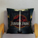 Kissenbezug Super Jurassic Park Dinosaurier Print Überwurf weicher Plüsch Kissenbezug 45 * 45 Kissenbezug Sofa Home Decor Kissenbezüge