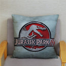 Kissenbezug Super Jurassic Park Dinosaurier Print Überwurf weicher Plüsch Kissenbezug 45 * 45 Kissenbezug Sofa Home Decor Kissenbezüge