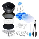 11 Zubehörteile für quadratische Luftfritteusen, geeignet für Luftfritteusen, COSORI und andere quadratische Luftfritteusen und Öfen