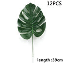 Künstliche tropische Palmblätter Hawaiian Luau Party Sommer Dschungel Thema Party Dekoration Hochzeit Geburtstag Zuhause Tischdekoration