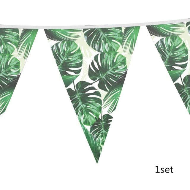 Artificial Tropical Palm Leaves Hawaiian Luau Party Summer Jungle Theme Party Decoration Wedding Birthday Home Table Decor