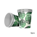 Künstliche tropische Palmblätter Hawaiian Luau Party Sommer Dschungel Thema Party Dekoration Hochzeit Geburtstag Zuhause Tischdekoration