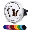 Nachfüllbarer Auto-Lufterfrischer Geruch Parfüm Diffusor Clip Auto Vent Ätherisches Öl Edelstahl Medaillon Innenausstattung