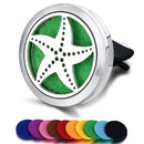 Nachfüllbarer Auto-Lufterfrischer Geruch Parfüm Diffusor Clip Auto Vent Ätherisches Öl Edelstahl Medaillon Innenausstattung