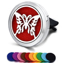 Nachfüllbarer Auto-Lufterfrischer Geruch Parfüm Diffusor Clip Auto Vent Ätherisches Öl Edelstahl Medaillon Innenausstattung