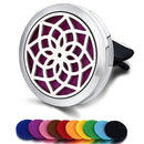 Nachfüllbarer Auto-Lufterfrischer Geruch Parfüm Diffusor Clip Auto Vent Ätherisches Öl Edelstahl Medaillon Innenausstattung