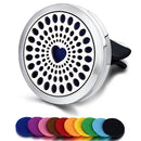 Nachfüllbarer Auto-Lufterfrischer Geruch Parfüm Diffusor Clip Auto Vent Ätherisches Öl Edelstahl Medaillon Innenausstattung