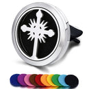 Nachfüllbarer Auto-Lufterfrischer Geruch Parfüm Diffusor Clip Auto Vent Ätherisches Öl Edelstahl Medaillon Innenausstattung