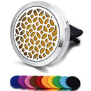 Nachfüllbarer Auto-Lufterfrischer Geruch Parfüm Diffusor Clip Auto Vent Ätherisches Öl Edelstahl Medaillon Innenausstattung