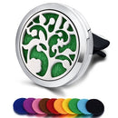 Nachfüllbarer Auto-Lufterfrischer Geruch Parfüm Diffusor Clip Auto Vent Ätherisches Öl Edelstahl Medaillon Innenausstattung