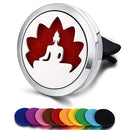 Nachfüllbarer Auto-Lufterfrischer Geruch Parfüm Diffusor Clip Auto Vent Ätherisches Öl Edelstahl Medaillon Innenausstattung