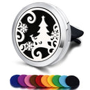 Nachfüllbarer Auto-Lufterfrischer Geruch Parfüm Diffusor Clip Auto Vent Ätherisches Öl Edelstahl Medaillon Innenausstattung