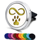 Nachfüllbarer Auto-Lufterfrischer Geruch Parfüm Diffusor Clip Auto Vent Ätherisches Öl Edelstahl Medaillon Innenausstattung