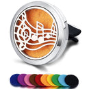 Nachfüllbarer Auto-Lufterfrischer Geruch Parfüm Diffusor Clip Auto Vent Ätherisches Öl Edelstahl Medaillon Innenausstattung