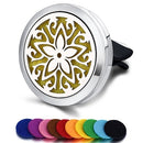 Nachfüllbarer Auto-Lufterfrischer Geruch Parfüm Diffusor Clip Auto Vent Ätherisches Öl Edelstahl Medaillon Innenausstattung