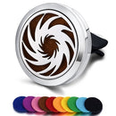 Nachfüllbarer Auto-Lufterfrischer Geruch Parfüm Diffusor Clip Auto Vent Ätherisches Öl Edelstahl Medaillon Innenausstattung