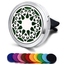 Nachfüllbarer Auto-Lufterfrischer Geruch Parfüm Diffusor Clip Auto Vent Ätherisches Öl Edelstahl Medaillon Innenausstattung