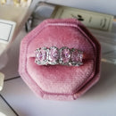 2021 neue Luxus Mode 925 Sterling Silber Rosa Engagement Ehering Ewigkeit Ring für Frauen Weihnachtsgeschenk Liebe Schmuck Z2