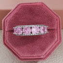 2021 neue Luxus Mode 925 Sterling Silber Rosa Engagement Ehering Ewigkeit Ring für Frauen Weihnachtsgeschenk Liebe Schmuck Z2