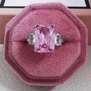 2021 neue Luxus Mode 925 Sterling Silber Rosa Engagement Ehering Ewigkeit Ring für Frauen Weihnachtsgeschenk Liebe Schmuck Z2