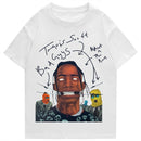 Travis Scott AstroWorld Tour Übergroßes T-Shirt Männer Frauen1: 1Buchstabendruck T-Shirts Hip-Hop-Streetwear Kanye West ASTROWORLD T-Shirt