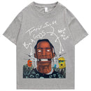 Travis Scott AstroWorld Tour Übergroßes T-Shirt Männer Frauen1: 1Buchstabendruck T-Shirts Hip-Hop-Streetwear Kanye West ASTROWORLD T-Shirt