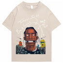 Travis Scott AstroWorld Tour Übergroßes T-Shirt Männer Frauen1: 1Buchstabendruck T-Shirts Hip-Hop-Streetwear Kanye West ASTROWORLD T-Shirt