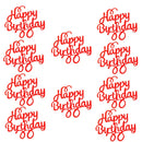 10 Uds Gittler Topper para tarta de feliz cumpleaños Bling Sparkle decoración signo Topper para tarta de feliz cumpleaños decoración de postre de cumpleaños para niña