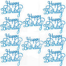10 Uds Gittler Topper para tarta de feliz cumpleaños Bling Sparkle decoración signo Topper para tarta de feliz cumpleaños decoración de postre de cumpleaños para niña