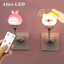 Luz LED de noche USB para niños, bonita lámpara de noche de dibujos animados, Control remoto de oso para bebé, chico, decoración de dormitorio, lámpara de noche, regalo de Navidad