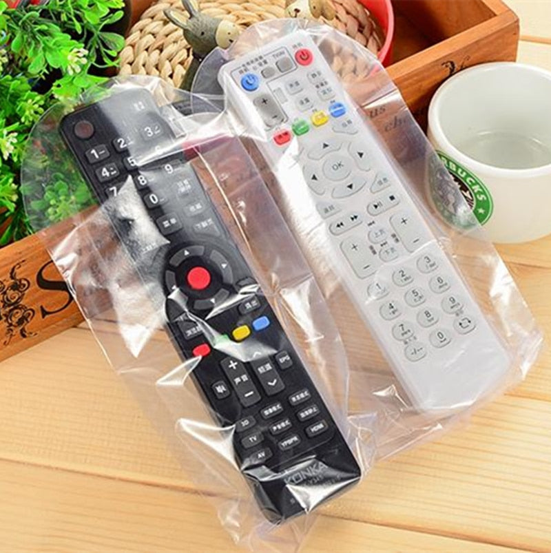 5Pcs Heat Shrink Film Clear Video TV Air Condition Remote Control Protector Cover Home Waterproof Protective Case New