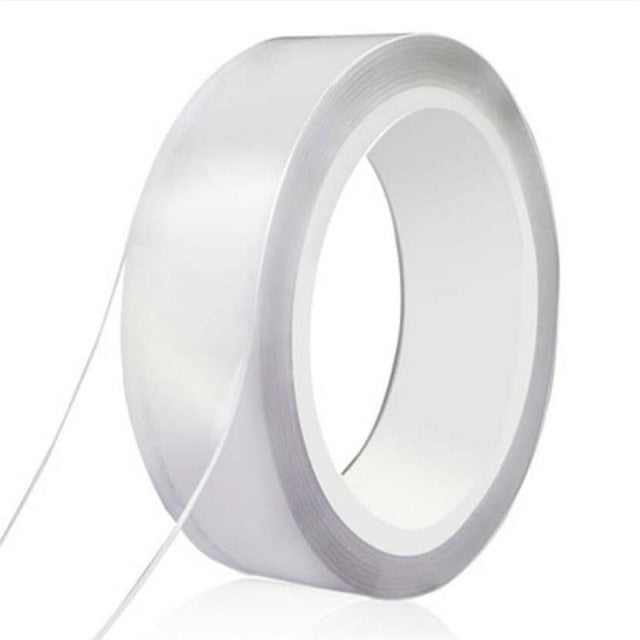 1M/2M/5M Nano  Tape Tracsless Double Sided Tape Transparent No Trace Reusable Waterproof Adhesive Tape Cleanable Home gekkotape