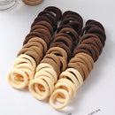 50 stücke Mädchen Einfarbig Große Gummiband Pferdeschwanz Halter Gummi Kopfbedeckung Elastische Haarbänder Koreanische Mädchen Haarschmuck Ornamente