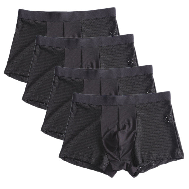 4 teile/los Bambusfaser männer Boxer Pantie Unterhose plus größe XXXXL große shorts atmungsaktive unterwäsche 5XL 6XL 7XL 8XL