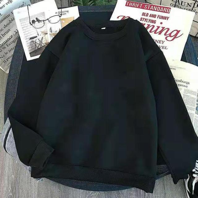 2021 Frühling und Herbst neue Spleißen Pullover Mode Korean dick und dünn Damen Sweatshirt Navy Grau Schwarz Rosa Damen Hoodi