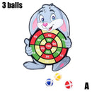 Kinder Target Sticky Ball Throw Dartscheibe Sport Kinder Lernbrettspiele mit Dart Ball Interaktives Eltern-Kind-Spielzeug