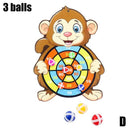 Kinder Target Sticky Ball Throw Dartscheibe Sport Kinder Lernbrettspiele mit Dart Ball Interaktives Eltern-Kind-Spielzeug