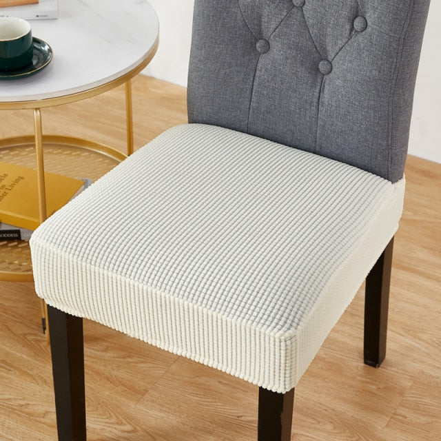 Elastischer fest bedruckter Sitzbezug für Stuhlhussen für Esszimmerstuhlschutz Stuhlbezug dicker Stretch-Stuhlbezug