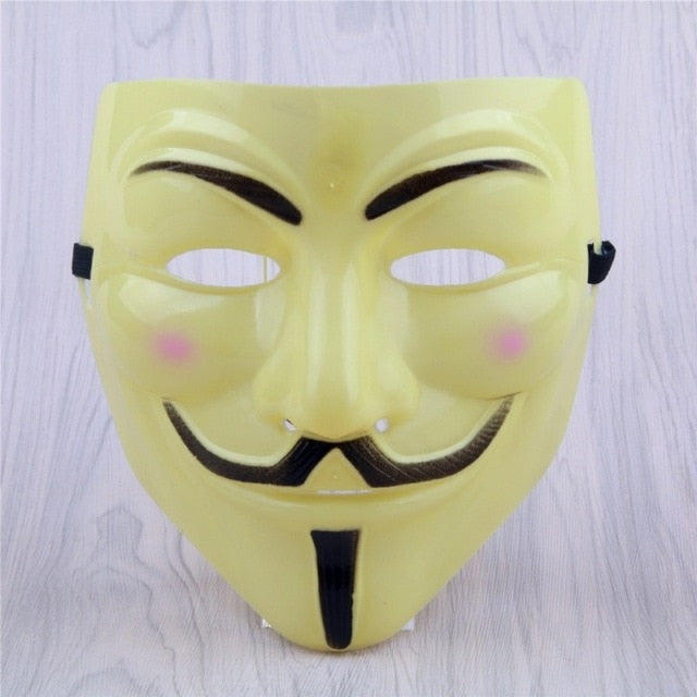 1PC Anonymous Carnival Steampunk Cosplay Costumes Anime Cosplay Mask for The Face Headwear Halloween Party Mask Props