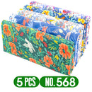 Teramila, 5 unidades por paquete, tela de algodón con estampado de flores para costura de vestidos, telas de retazos, artesanía DIY, costura acolchada