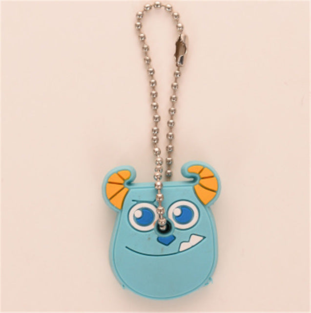 Cute Small Key Chain Pendant Key Cartoon Key Case Lovely Silicone Protective Cute Cover For Key Control Dust Cover Holder Decor
