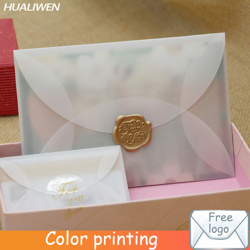 20pcs/lot Custom Semi-transparent Sulfuric Acid Paper Envelopes For DIY Postcard /Card Storage, Wedding Invitation, Gift Packing