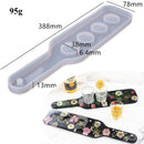 Molde de bandeja para copas de vino en forma de luna, moldes de silicona para candelabros, molde de resina epoxi de cristal DIY, molde de fundición de arcilla cerámica para decoración del hogar