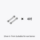 La Monada Sterling Silber Ohrstecker Damen zwei Kugeln fein 925er Silber Schmuck Damen Ohrstecker Ohrstecker Silber 999 Keep Piercing Nuss