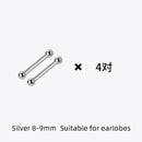 La Monada Sterling Silber Ohrstecker Damen zwei Kugeln fein 925er Silber Schmuck Damen Ohrstecker Ohrstecker Silber 999 Keep Piercing Nuss