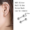 La Monada Sterling Silber Ohrstecker Damen zwei Kugeln fein 925er Silber Schmuck Damen Ohrstecker Ohrstecker Silber 999 Keep Piercing Nuss