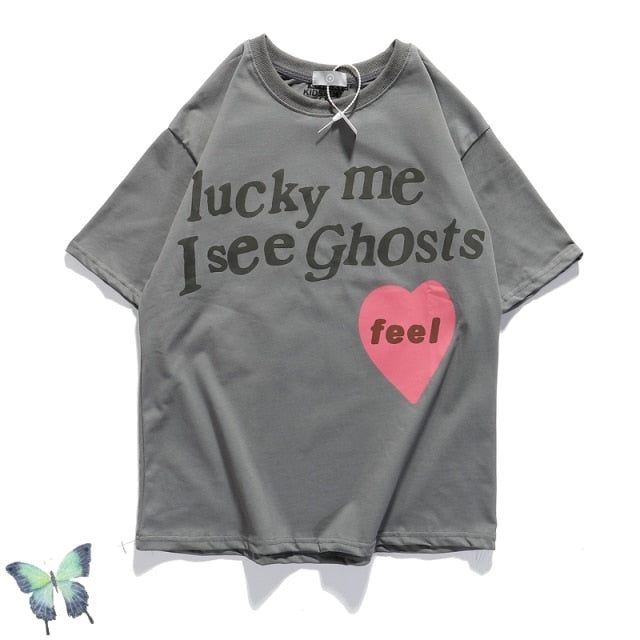 Camiseta Kanye West Trust God Camiseta Sunday Service Hombres Mujeres Lucky My I See Ghost Top Tees