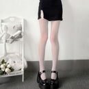 Sexy Frauen Hohe Taille Netzstrumpf Club Strumpfhosen Panty Stricknetz Strumpfhose Mesh Dessous Anime Lolita Cosplay Kostüme 2021